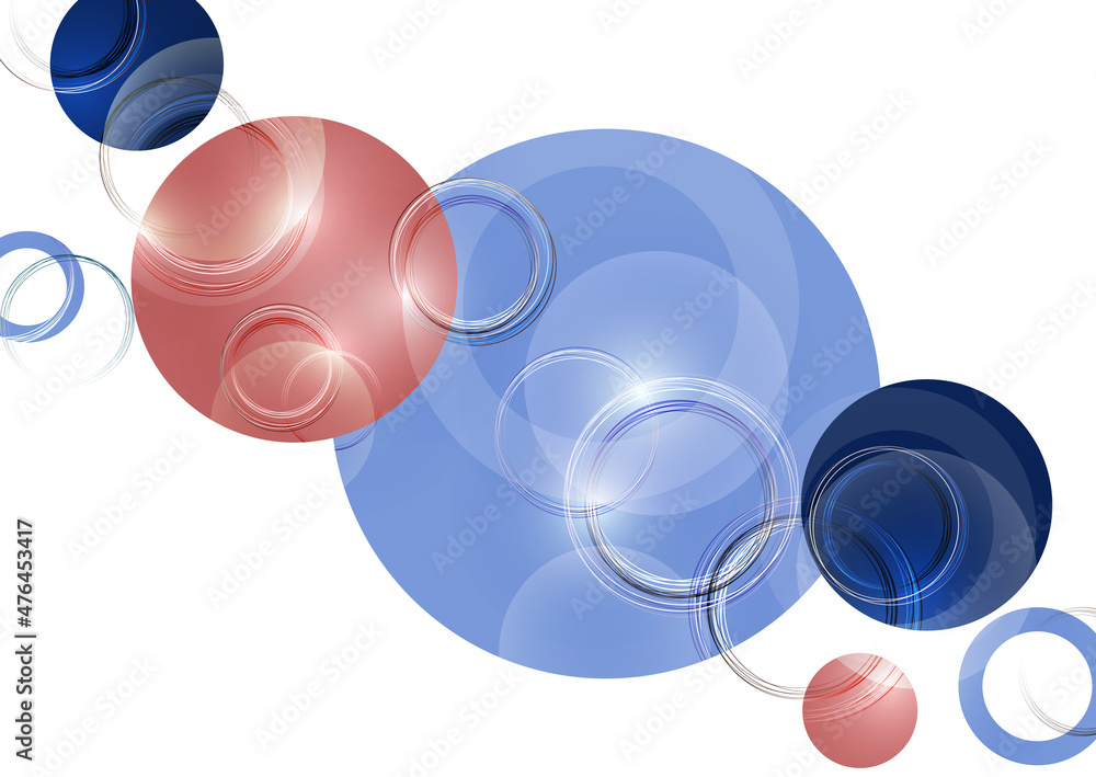 Poster circle design background with overlapping circles pattern. banner with colored circles. vector