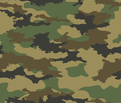 Fashionable camouflage pattern, endless background, stylish vector modern pattern for printing clothes, paper, fabric
