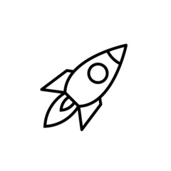 Fototapeta premium Rocket icon vector. Startup icon vector.