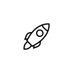 Rocket icon vector. Startup icon vector.
