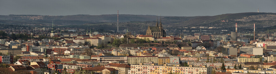 Obraz premium Brno city landscape view