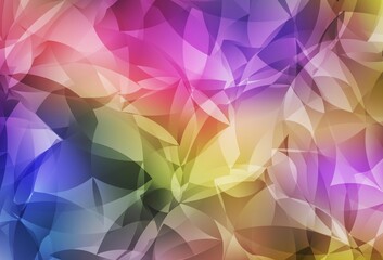 Light Multicolor vector low poly texture.