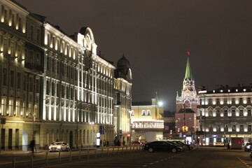 Fototapeta na wymiar View of the Moscow Kremlin. Moskow, Russia