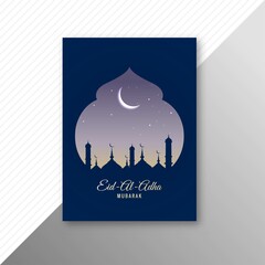 Eid-Al-Adha Mubarak brochure card background