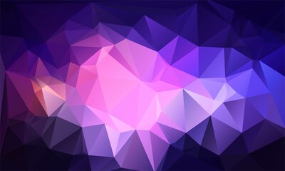 Abstract colorful low poly triangle shapes background