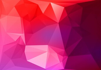 Abstract colorful low poly triangle shapes background