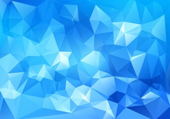 Fototapeta na wymiar Abstract blue geometric polygonal background