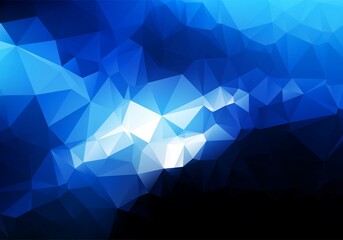 Abstract blue geometric polygonal background