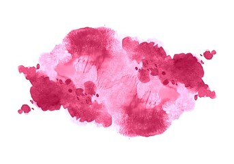 Abstract pink soft watercolor splash design