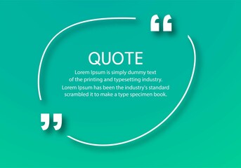 Modern quotes communication template design