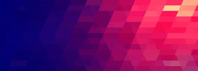 Abstract colorful geometric banner background