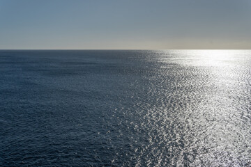 Aerial view of the Mediterranean Sea