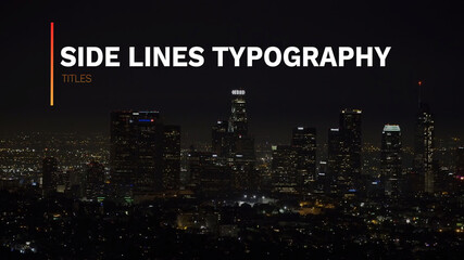 Side Lines Typography Titles