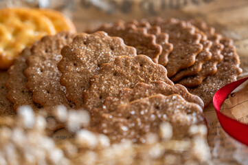 コーヒー味のクッキー