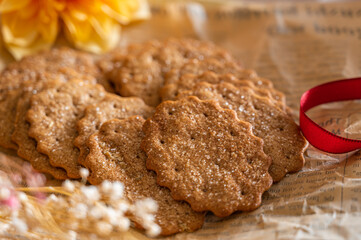 コーヒー味のクッキー