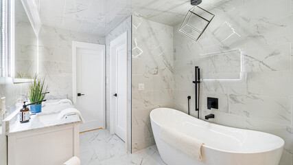 White bathroom Remodel