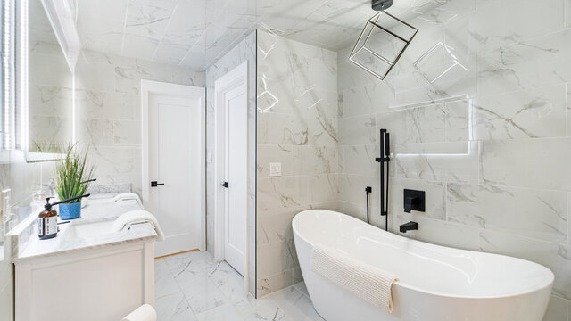 White Bathroom Remodel