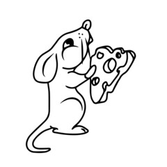 Vector children's design ,for a postcard banner sticker.Funny Vector children's design ,for a postcard banner sticker.Funny mouse