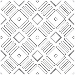 Vector geometric pattern. Repeating elements stylish background abstract ornament for wallpapers and backgrounds. Black and white pattern.