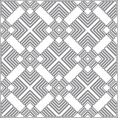 Vector geometric pattern. Repeating elements stylish background abstract ornament for wallpapers and backgrounds. Black and white pattern.