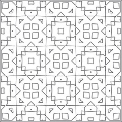 Vector geometric pattern. Repeating elements stylish background abstract ornament for wallpapers and backgrounds. Black and white pattern.