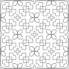 Vector geometric pattern. Repeating elements stylish background abstract ornament for wallpapers and backgrounds. Black and white pattern.