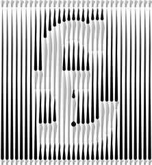 Lines Forming Symbols Logo Design - Pound symbol