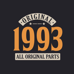 Original 1993 All Original Parts. 1993 Vintage Retro Birthday