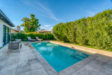 Fototapeta na wymiar Luxury back yard pool 