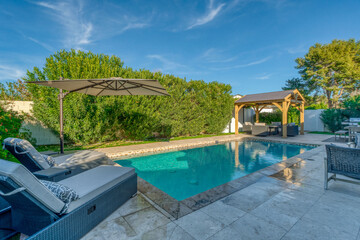 Luxury back yard pool 