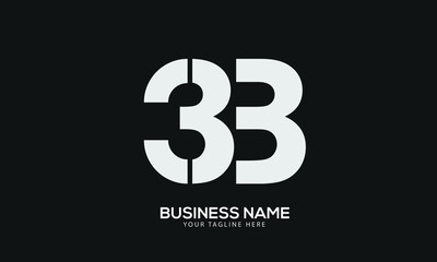 Alphabet BB numaric monogram vector logo template