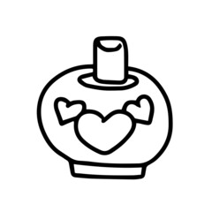 Vector children's design for backgrounds and fabrics, postcards, stickers. Bottle