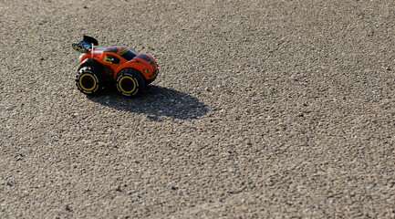 radio controlled car racing in the sand