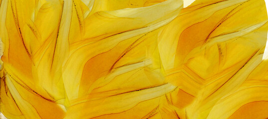Obraz premium Photo wallpapers, murals, interior decor. Abstraction in the style of fluid art. Alcohol ink of yellow