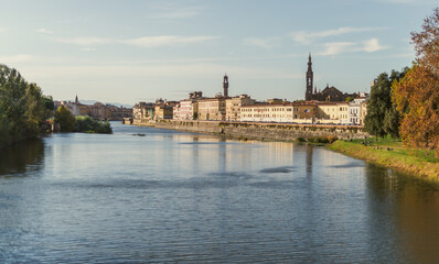 Fototapeta premium City break in Italy, in the city of Florence in autumn