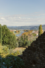 Fototapeta na wymiar City break in Italy, in the city of Florence in autumn