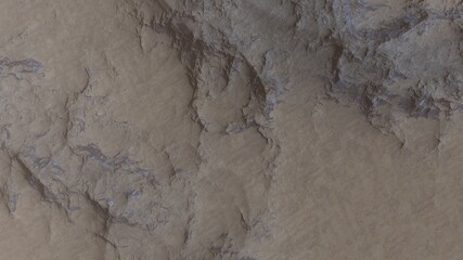 3d render of abstract planet surface with high detailed relief