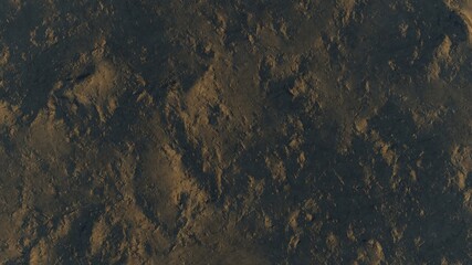 3d render of abstract planet surface with high detailed relief