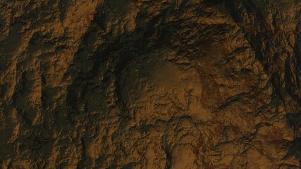 3d render of abstract planet surface with high detailed relief