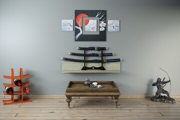 japanese style room, interior of a room