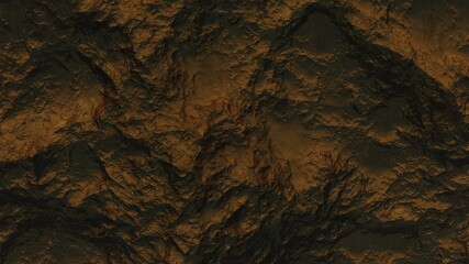 3d render of abstract planet surface with high detailed relief