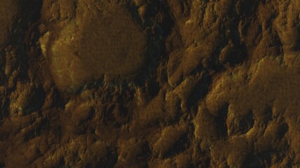 3d render of abstract planet surface with high detailed relief