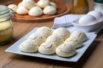 Traditional Delicious Turkish dessert; flour cookie (un kurabiyesi)