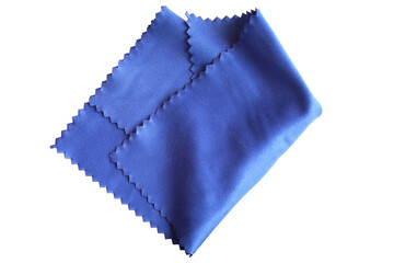 soft cleaning cloth for optics isolated on white background, Microfiber Cloth