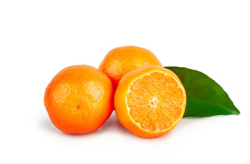 Tangerine isolated on a white background.