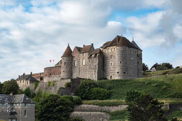 Fototapeta na wymiar Old castle of the city of Dieppe in Normandy in France