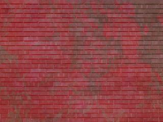Fototapeta na wymiar Red brick wall. Old destroyed surface. 