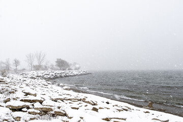 landscape with snow