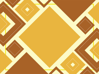 Abstract geometric brown and beige background made from squares and triangles, shape pattern, template with copy space, modern layout
