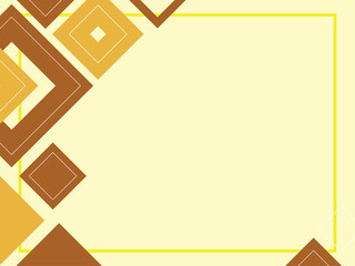 Abstract geometric brown and beige background made from squares and triangles, shape pattern, template with copy space, modern layout
